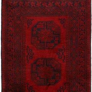 Läufer Afghan Akhche, Woven Arts, rechteckig, Höhe: 10 mm, handgeknüpft, Wohnzimmer, reine Wolle