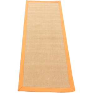 Läufer CARPETFINE Sisal Teppiche Gr. B/L: 80 cm x 400 cm, 5 mm, 1 St., orange Küchenläufer