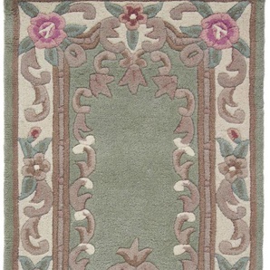 Läufer FLAIR RUGS Aubusson Teppiche Gr. B/L: 67 cm x 210 cm, 10 mm, 1 St., grün Küchenläufer