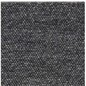 Läufer FLAIR RUGS Minerals Teppiche Gr. B/L: 60 cm x 230 cm, 10 mm, 1 St., grau (dunkelgrau) Küchenläufer Teppich aus Wollmischung, geknüpftes Design, meliert