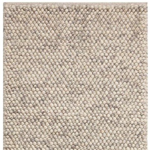 Läufer FLAIR RUGS Minerals Teppiche Gr. B/L: 60 cm x 230 cm, 10 mm, 1 St., grau (hellgrau) Küchenläufer Teppich aus Wollmischung, geknüpftes Design, meliert