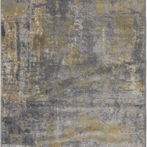 Läufer FLAIR RUGS Wonderlust Teppiche Gr. B/L: 80 cm x 300 cm, 10 mm, 1 St., gelb (ocker) Küchenläufer fußbodenheizungsgeeignet, mehrfarbig, Vintage Design, Läufer, Abstrakt