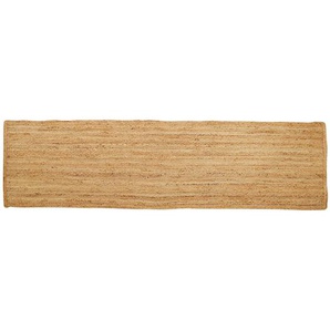 Läufer Lola, Hellbraun, Textil, Uni, rechteckig, 80 cm, lichtunempfindlich, pflegeleicht, platzsparend, leicht zusammenrollbar, Teppiche & Böden, Teppiche, Teppichläufer