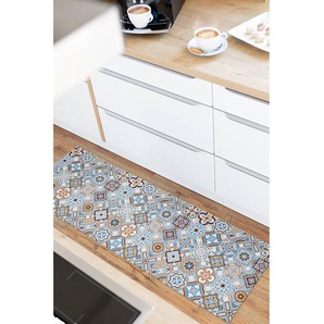 Läufer Marrakesch 70 x 200cm Multicolor/Blau/Beige