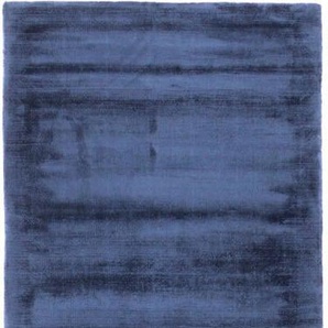 Läufer MORGENLAND Designer Teppich Chester Teppiche Gr. B/L: 80 cm x 300 cm, 10 mm, 1 St., blau Teppichläufer Viskose