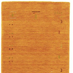 Läufer MORGENLAND GABBEH FEIN FENTH Teppiche Gr. B/L: 80 cm x 200 cm, 18 mm, 1 St., orange Teppichläufer Schurwolle bunte Bordüre