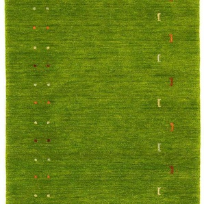 Läufer MORGENLAND GABBEH FEIN FENTH Teppiche Gr. B/L: 80 cm x 300 cm, 18 mm, 1 St., grün Teppichläufer
