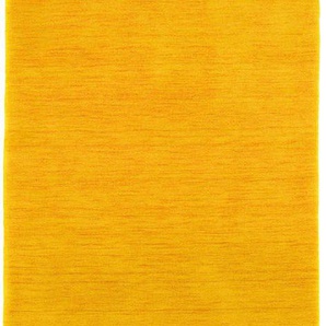 Läufer MORGENLAND LORIBAFT TEPPSTAR Teppiche Gr. B/L: 80 cm x 300 cm, 15 mm, 1 St., goldfarben Teppichläufer reine Schurwolle Unifarben