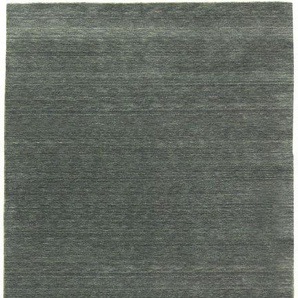 Läufer MORGENLAND LORIBAFT TEPPSTAR Teppiche Gr. B/L: 80 cm x 300 cm, 15 mm, 1 St., grau Teppichläufer reine Schurwolle Unifarben