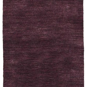 Läufer MORGENLAND LORIBAFT TEPPSTAR Teppiche Gr. B/L: 80 cm x 300 cm, 15 mm, 1 St., lila Teppichläufer reine Schurwolle Unifarben