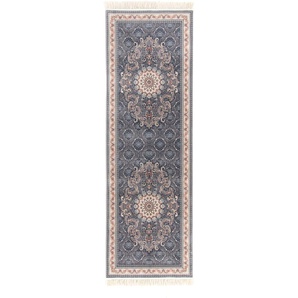 Läufer MORGENLAND Roojeen Teppiche Gr. B/L: 100 cm x 300 cm, 9 mm, 1 St., grau Kurzflor-Läufer Fußbodenheizung geeignet