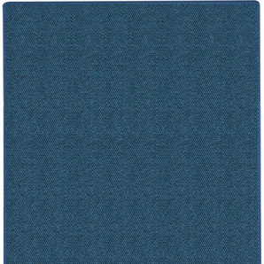 Läufer MY HOME Sisalläufer Natur Teppiche Gr. B/L: 66 cm x 500 cm, 8 mm, 1 St., blau Küchenläufer