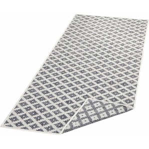 Läufer NORTHRUGS Nizza Teppiche Gr. B/L: 80 cm x 350 cm, 5 mm, 1 St., grau Küchenläufer In-und Outdoor geeignet, Robust, Pflegeleicht, Flachgewebe, Wendbar