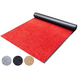 Läufer PRIMAFLOR-IDEEN IN TEXTIL CLEAN Teppiche Gr. B/L: 120 cm x 1050 cm, 9 mm, 1 St., rot Kurzflor-Läufer