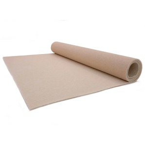 Läufer PRIMAFLOR-IDEEN IN TEXTIL Eventteppich PODIUM Teppiche Gr. B/L: 100 cm x 1400 cm, 2,6 mm, 1 St., beige (creme) Küchenläufer Breite 100 cm, robuster Nadelfilz, Uni-Farben