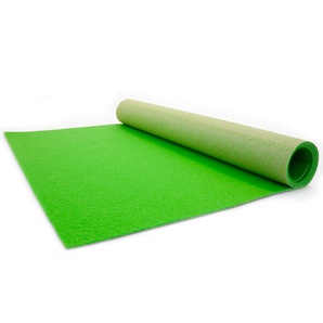 Läufer PRIMAFLOR-IDEEN IN TEXTIL Eventteppich PODIUM Teppiche Gr. B/L: 100 cm x 2100 cm, 2,6 mm, 1 St., grün (hellgrün) Küchenläufer Breite 100 cm, robuster Nadelfilz, Uni-Farben