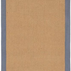 Läufer Sisal, carpetfine, rechteckig, Höhe: 5 mm, mit farbiger Bordüre, Anti Rutsch Rückseite