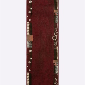 Läufer Teppiche Gr. B/L: 80 cm x 250 cm, 7 mm, 1 St., rot Kurzflor-Läufer