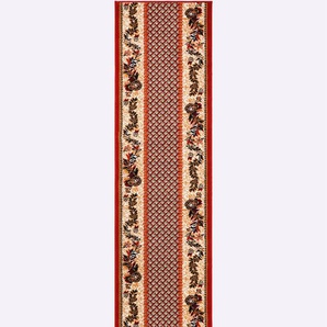 Läufer Teppiche Gr. B/L: 80 cm x 300 cm, 7 mm, 1 St., rot Küchenläufer
