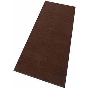 Läufer WASH+DRY BY KLEEN-TEX Trend Uni Teppiche Gr. B/L: 120 cm x 180 cm, 7 mm, 1 St., braun (dunkelbraun) Küchenläufer