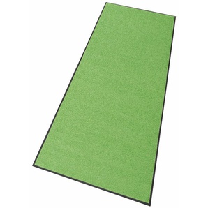 Läufer WASH+DRY BY KLEEN-TEX Trend Uni Teppiche Gr. B/L: 120 cm x 180 cm, 7 mm, 1 St., grün (apfelgrün) Küchenläufer Schmutzfangläufer, rutschhemmend, In- und Outdoor geeignet, waschbar