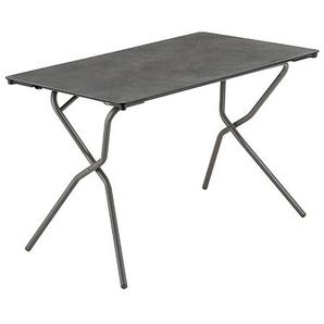 Lafuma Gartentisch Anytime 110x68 cm Farbe Fusain Stahlgestell mit HPL Platte