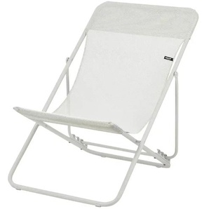 Lafuma Liegestuhl klappbar Maxi Transat ¦ beige ¦ Maße (cm): B: 62 H: 83 T: 94.0