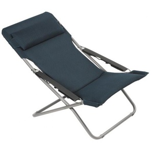 Lafuma Liegestuhl Transabed Be Comfort bleu encre, lackiertes Stahlrohr Obermaterial:100 % Polyester