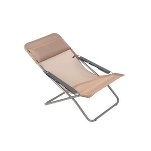 Lafuma Liegestuhl Transabed Farbe canyon, lackiertes Stahlrohr Bezug: 72% Polychlorid, 28% Polyester