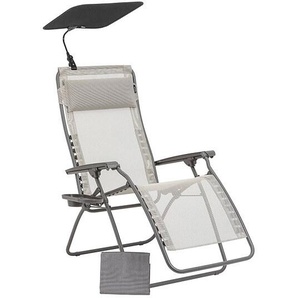 Lafuma Relax 1Zero Gravity in Dessin Seigle II, Stahl mit Bezug aus 74% Polychlorid, 26% Polyester inkl. Zubehör