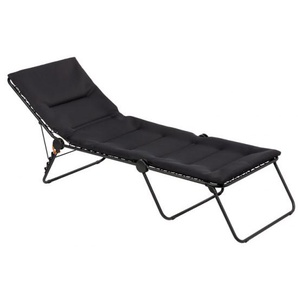 Lafuma Sonnenliege Siesta in acier noir, Stahl lackiert /Bezug 100% Polyester