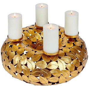 Lambert Adventsleuchter Kerzenhalter Atahualpa, Weihnachtsdeko (1 St), 4-flammiger Kerzenleuchter, Adventskranz