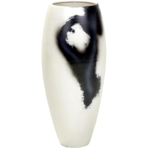 Dekovase LAMBERT Keiichi Vasen Gr. H: 60 cm Ø 27 cm, schwarz (schwarz, weiß) Blumenvasen