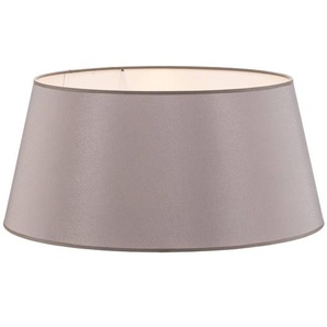 Lampenschirm Cone Höhe 25,5 cm, Chintz grau/weiß Duolla, alu / grau / zink, Textil / Stoff / Seide 85639