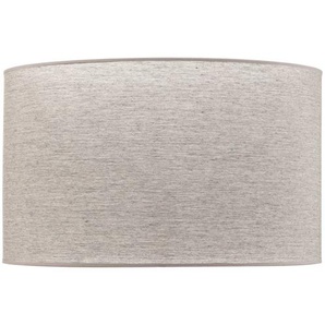Lampenschirm Roller, grau, Ø 50 cm, Höhe 30 cm Roller Duolla, alu / grau / zink, Textil / Stoff / Seide 88470