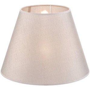 Lampenschirm Sofia Höhe 26 cm, veroni grau Duolla, alu / grau / zink, Textil / Stoff / Seide 86070