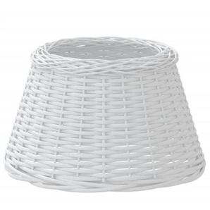 Lampenschirm Weiß Ø50x30 cm Korbweide Vidaxl 600379