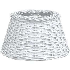 Lampenschirm Weiß Ø50x30 cm Korbweide vidaXL