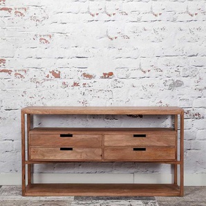 Landhaus Sideboard aus Mangobaum Massivholz 140 cm breit