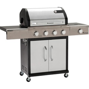 Landmann Gasgrill Triton PTS 4.1, Wagen, Schwarz, Edelstahl, Eckig, 140 cm, 120 cm, 121 cm 429826