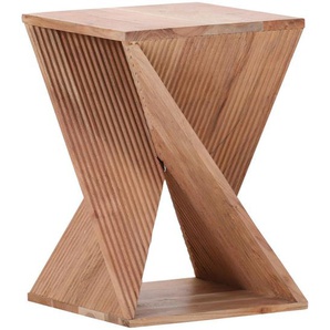 Landscape Beistelltisch, Akazie, Holz, Akazie, massiv, quadratisch, Bodenplatte, 35x50x35 cm, Wohnzimmer, Wohnzimmertische, Beistelltische