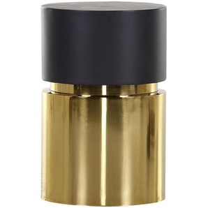 Landscape Beistelltisch Couture, Schwarz, Gold, Metall, rund, Säule, 36x52 cm, Wohnzimmer, Wohnzimmertische, Beistelltische, Beistelltische Metall