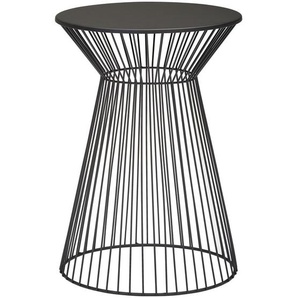 Landscape Beistelltisch, Schwarz, Metall, rund, Rundrohr, rund, 33x47x33 cm, Bsci, Wohnzimmer, Wohnzimmertische, Beistelltische, Beistelltische Metall