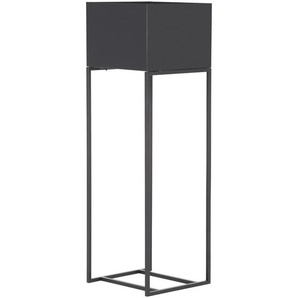 Landscape Blumenständer, Schwarz, Metall, 25x80x25 cm, Wohnzimmer, Wohnzimmertische, Blumenständer