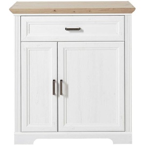 Landscape Schuhschrank, Eiche, Pinien, Holzwerkstoff, 2 Fächer, 1 Schubladen, 93x102x41 cm, Beimöbel erhältlich, Garderobe, Schuhaufbewahrung,