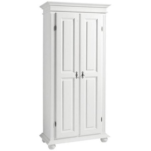 Landscape Schuhschrank, Weiß, Holz, Fichte, massiv, 8 Fächer, 90x190x45 cm, Garderobe, Schuhaufbewahrung, Schuhschränke