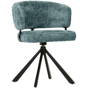Landscape Stuhl, Petrol, Textil, Stativgestell, 62x80x56 cm, Stoffauswahl, Sitzfläche 360° drehbar, automatische Rückholfunktion, Esszimmer, Stühle, Esszimmerstühle, Vierfußstühle