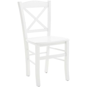 Landscape Stuhl, Weiß, Holz, Buche, massiv, eckig, 42x87.5x46.5 cm, Esszimmer, Stühle, Esszimmerstühle, Vierfußstühle