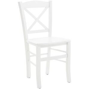 Landscape Stuhl, Weiß, Holz, Buche, massiv, eckig, 42x87.5x46.5 cm, Esszimmer, Stühle, Esszimmerstühle, Vierfußstühle