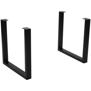 Landscape Tischgestell, Schwarz, Metall, U-Form, 40x73x80 cm, Esszimmer, Tische, Esstische, Tischsysteme, Tischgestell
